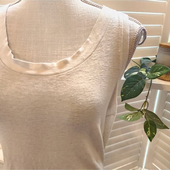 CHLOE LIGHT BEIGHE TEE SIZE SMALL 1251 - Picture 4 of 5